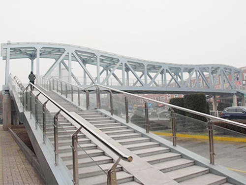 长安钢结构天桥安装搭建